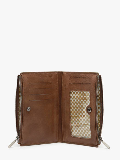 Portefeuille Leder Mila louise Bruin vintage 3576V ander zicht 1